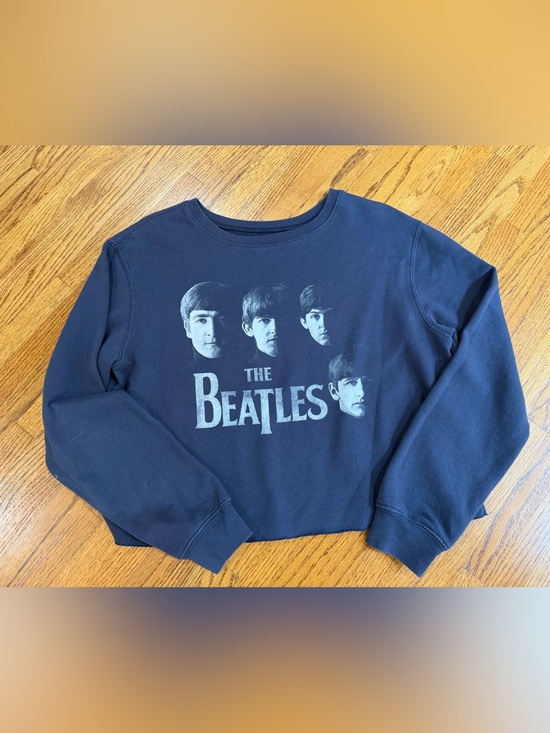 The Beatles Tops - The Beatles Navy Blue Crewneck Sweatshirt with Graphic Sz L